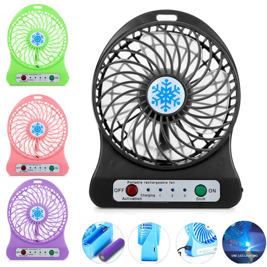 Mini Portable Fan Usb Rechargeable Fan Air Cooler